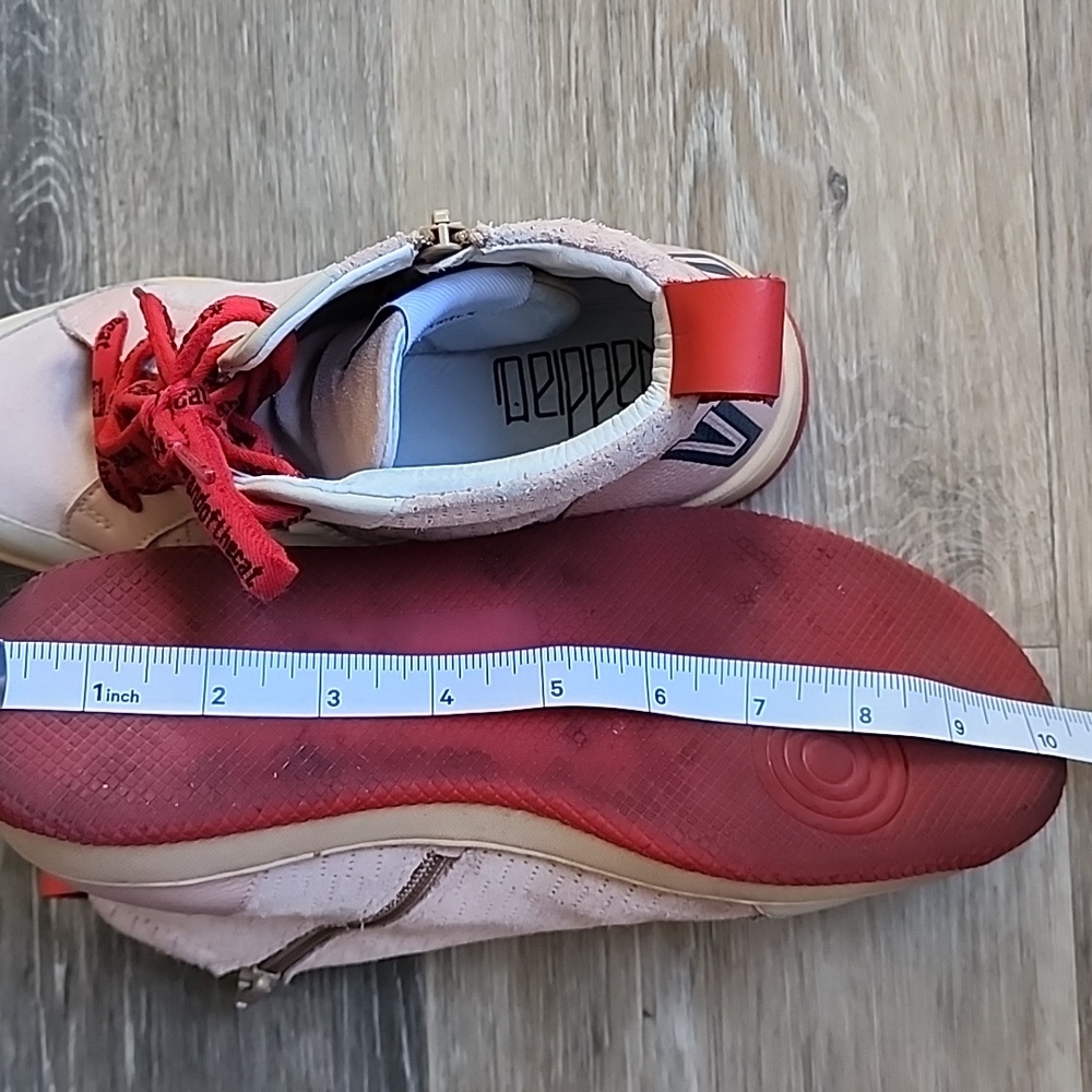 Red and Pink High-Top Sneakers - Picture 16 of 16